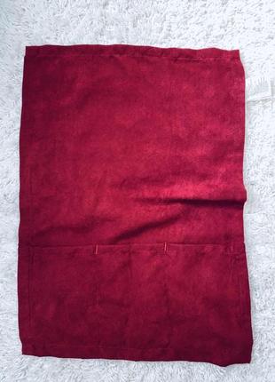 Небольшая салфетка с кармашками цвет темно бордовый  meradiso 37*52