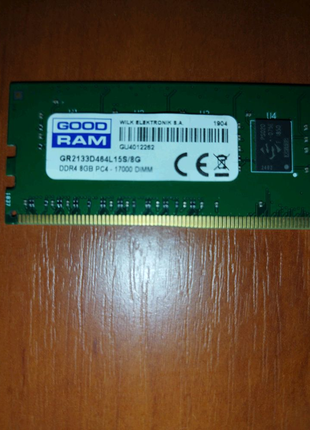 Оперативної пам'яті ddr4 8gb 2133mhz goodram оперативна пам'ять!