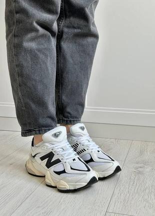 Жіночі кросівки nb 9060 white black6 фото