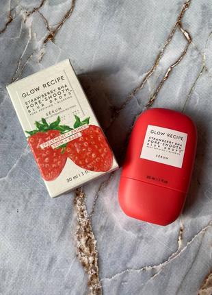 Сироватка-праймер, яка блюрить пори strawberry bha pore-smooth blur drops від glow recipe