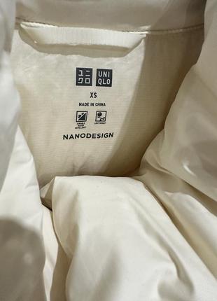 Жилет жилетка uniqlo біла xs на пуху10 фото