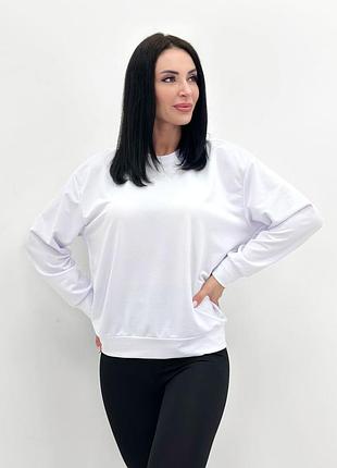 Женский свитшот базовый однотонный весна демисезон