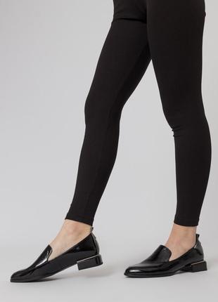 Туфли женские черные лакированые 2134т1 фото