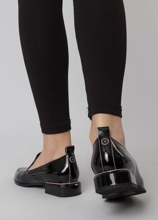 Туфли женские черные лакированые 2134т2 фото