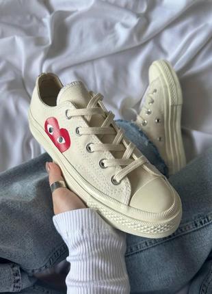 Жіночі кросівки converse x comme des garcons play1 фото