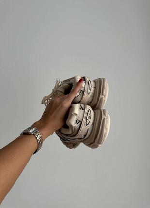 Blcg track beige, balenciaga кросівки чоловічі жіночі6 фото