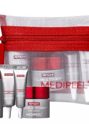 Набор миниатюр для ухода за лицом с пептидами medi-peel peptide 9 volume bio tox trial kit