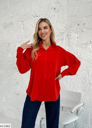 Рубашка женская деловая офисная базовая однотонная повседневная классический стиль размеры 42-48 арт 0015 фото
