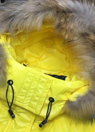 Стильне зимове пальто для дівчаток, подовжена тепла куртка4 фото