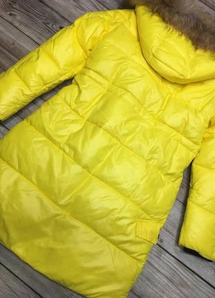 Стильне зимове пальто для дівчаток, подовжена тепла куртка8 фото