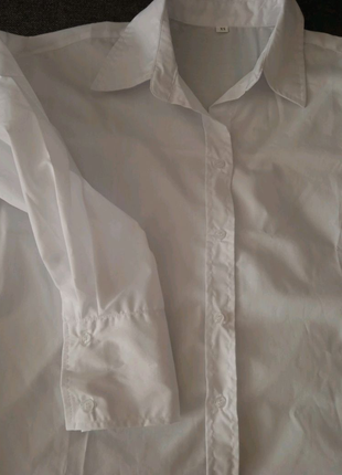 Белая рубашка оверсайз3 фото