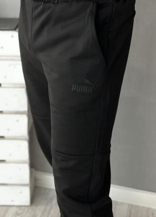 Демисезонный спортивный костюм puma худи хаки + брюки (двонитка)7 фото