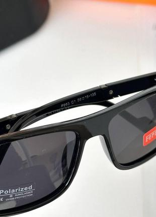 Сонцезахисні окуляри polarized оправа пластик для чоловіків8 фото