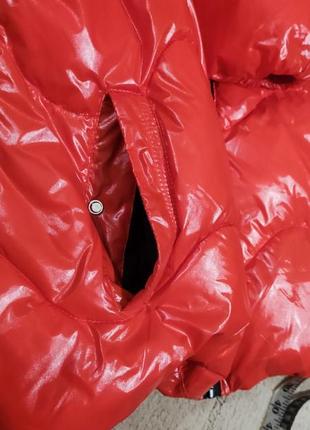 Куртка неоновая, стьобанная, с капюшоном, под резинку, размер м, л8 фото