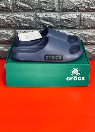 Crocs шльопанці жіночі, сині шльопанці сланці капці новинка!7 фото