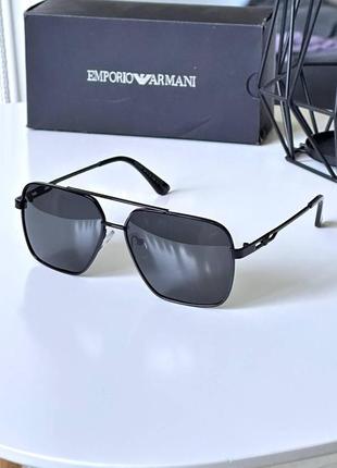 Сонцезахисні чоловічі окуляри металева оправа polarized7 фото