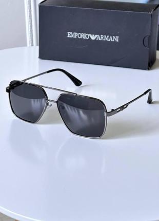 Сонцезахисні чоловічі окуляри металева оправа polarized8 фото