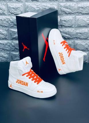 Jordan retro 1 кросівки жіночі, білі зручні кросівки джордан2 фото