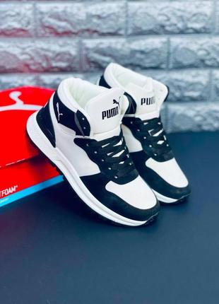 Кросівки жіночі puma, чорно-білі кросівки пума топ продажів!