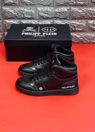Кросівки жіночі philipp plein, чорні якісні кросівки3 фото