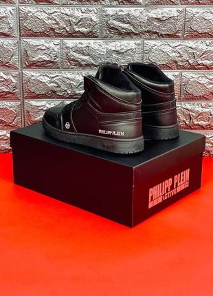 Кросівки жіночі philipp plein, чорні якісні кросівки6 фото