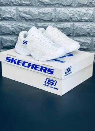 Skechers кросівки жіночі, якісні білі кросівки скечерс7 фото