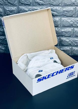 Skechers кросівки жіночі, якісні білі кросівки скечерс10 фото