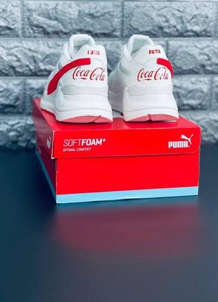 Кросівки жіночі puma coca cola, білі стильні кросівки пума6 фото