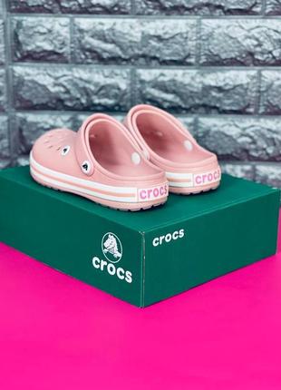 Crocs crocband шльопанці жіночі, рожеві шльопанці сланці крокси5 фото