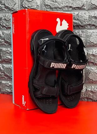 Сандалі puma чоловічі, чорні босоніжки сандалії пума топ продажів5 фото