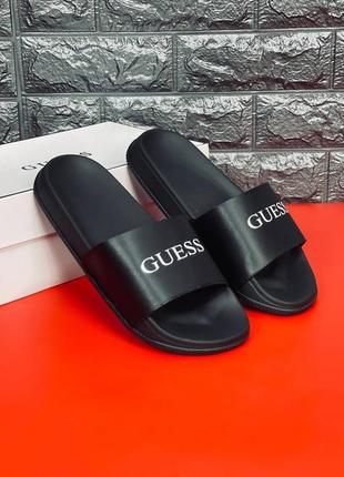 Шльопанці чоловічі guess, чорні шльопанці сланці капці 37-45