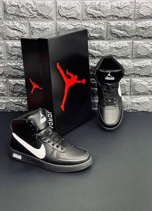 Кросівки жіночі jordan retro 1, чорні універсальні кросівки3 фото