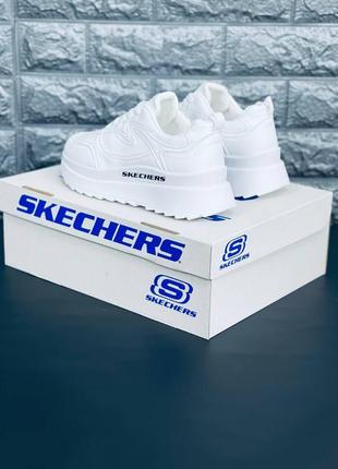 Skechers usa кросівки жіночі, білі повсякденні кросівки6 фото