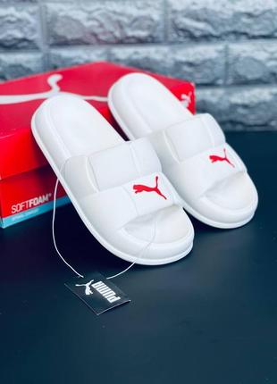 Шльопанці жіночі puma bubble dubble, пляжні шльопанці сланці капц