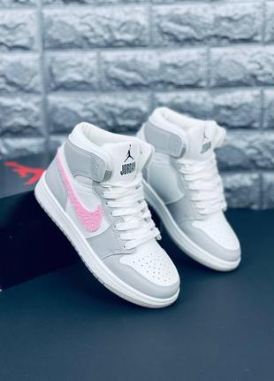 Jordan retro 1 кросівки жіночі, якісні кроси джордан