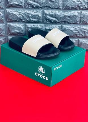 Шльопанці жіночі crocs, пляжні шльопанці сланці капці топ продажі7 фото