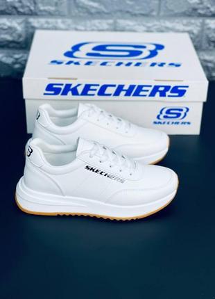 Кросівки жіночі skechers usa, білі зручні кросівки скечерс3 фото