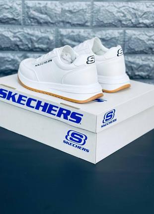 Кросівки жіночі skechers usa, білі зручні кросівки скечерс5 фото