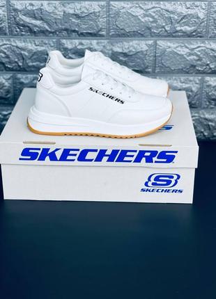 Кросівки жіночі skechers usa, білі зручні кросівки скечерс9 фото