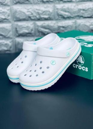 Шльопанці сабо жіночі crocs crocband, пляжні шльопанці сланці кро