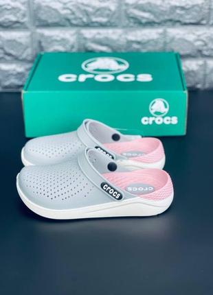 Crocs literide сабо шльопанці жіночі, зручні шльопанці крокс3 фото