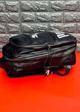 Чоловічий шкіряний рюкзак puma, портфель із натуральної шкіри пум6 фото