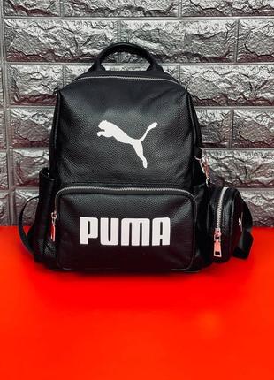 Рюкзак жіночий puma, міський портфель із натуральної шкіри пума1 фото