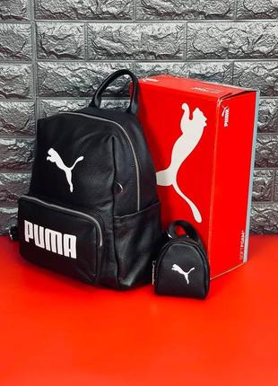 Рюкзак жіночий puma, міський портфель із натуральної шкіри пума3 фото