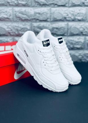 Кросівки чоловічі nike air max 90, спортивні білі кросівки