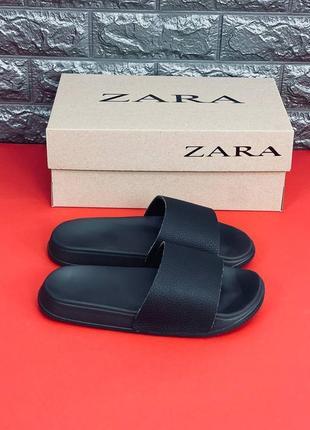 Zara шльопанці жіночі, чорні шльопанці сланці капці топ продажів!4 фото
