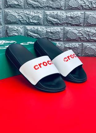 Чоловічі шльопанці crocs, пляжні шльопанці сланці капці топ прода