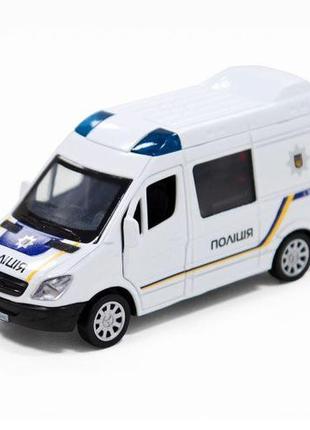 Машинка металева "mercedes-benz sprinter поліція"