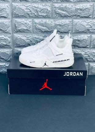 Кросівки чоловічі jordan, білі якісні кросівки джордан8 фото