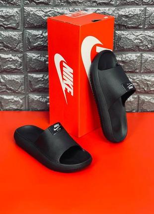 Шльопанці чоловічі nike victori one slide, чорні шльопанці сланці3 фото